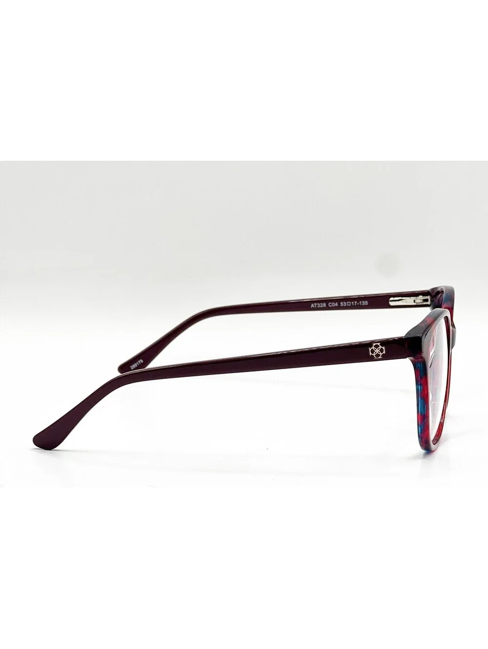 Ann Taylor At328 C04 Mulberry Marble Authentic Eyeglasses 53-17-135